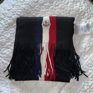 Moncler Virgin Wool Striped Scarf